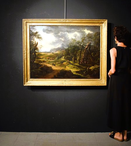 "Paysage avec berger et troupeaux"